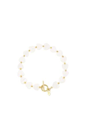 Heart bracelet - Beach collection White gold Sea Shells h5 