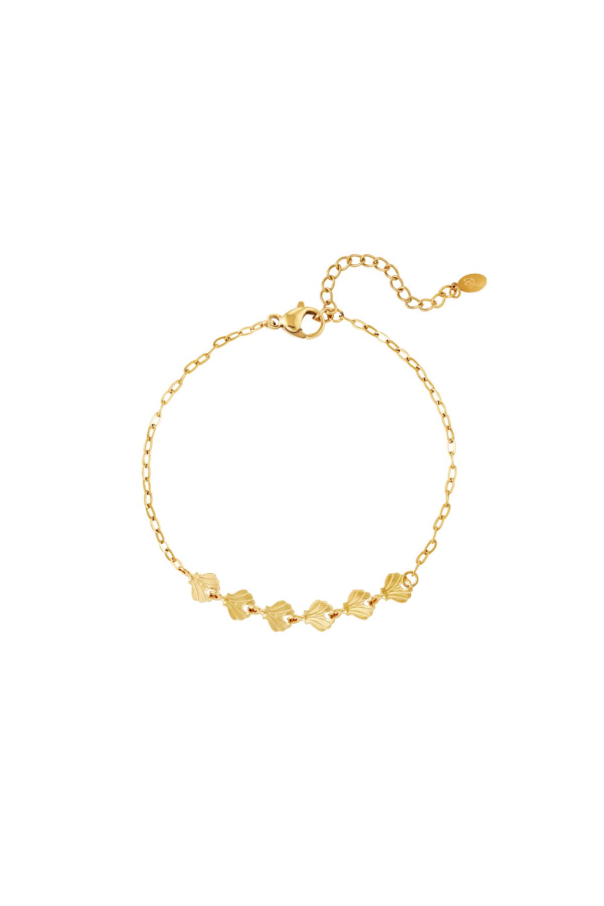 Bracelet coquillage - Collection plage Or Acier inoxydable