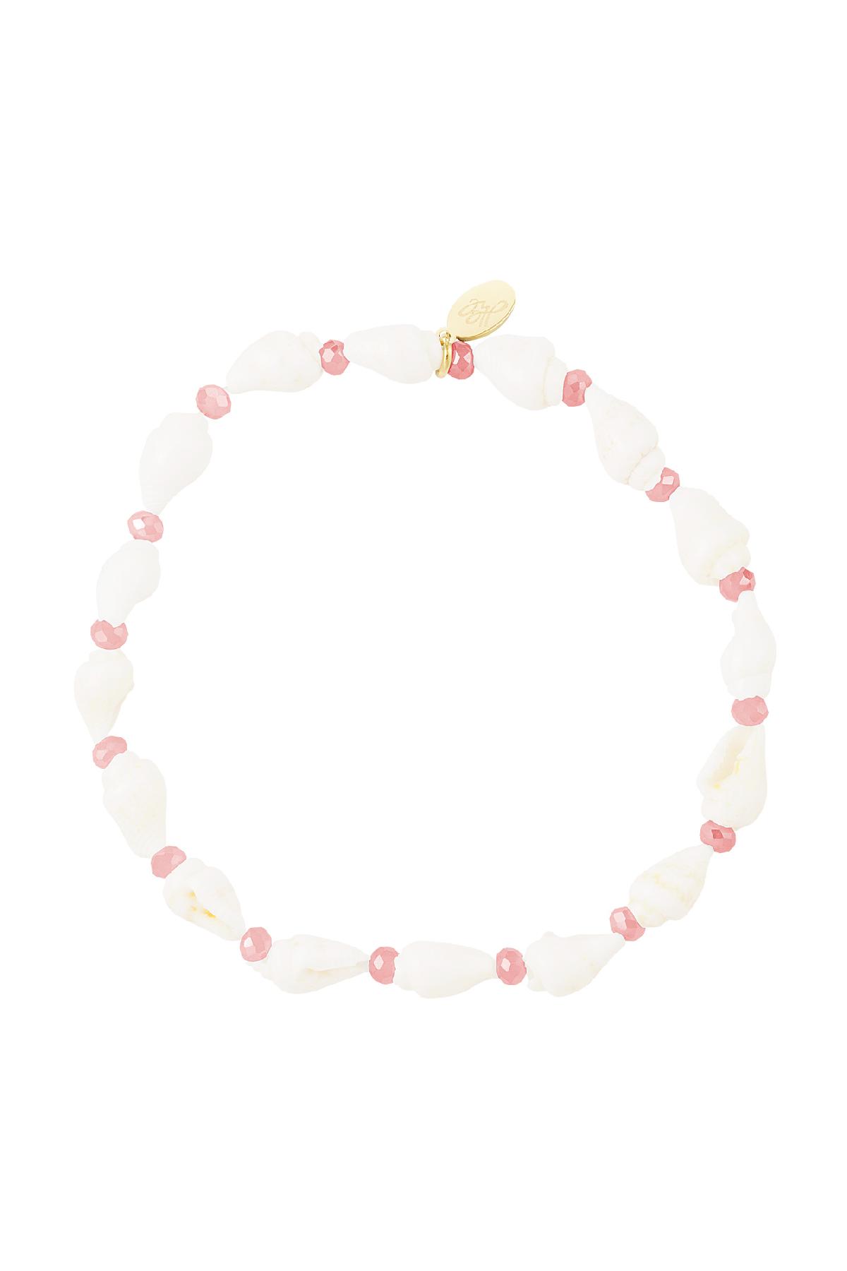 Sea shell bracelet - Beach collection Pink Stainless Steel 2