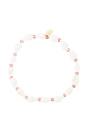 Sea shell bracelet - Beach collection Pink Stainless Steel h5 