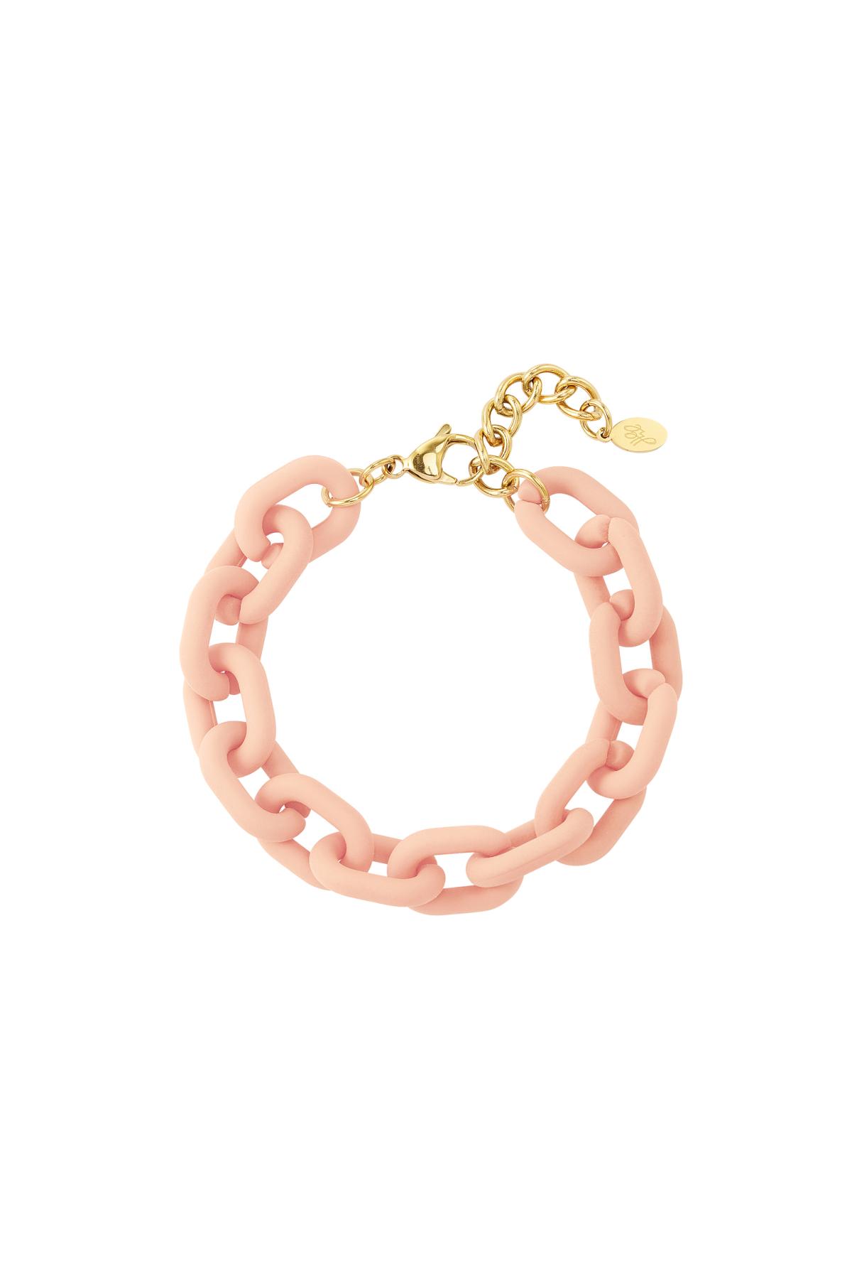 Acrylic chain bracelet colorful Pale Pink h5 