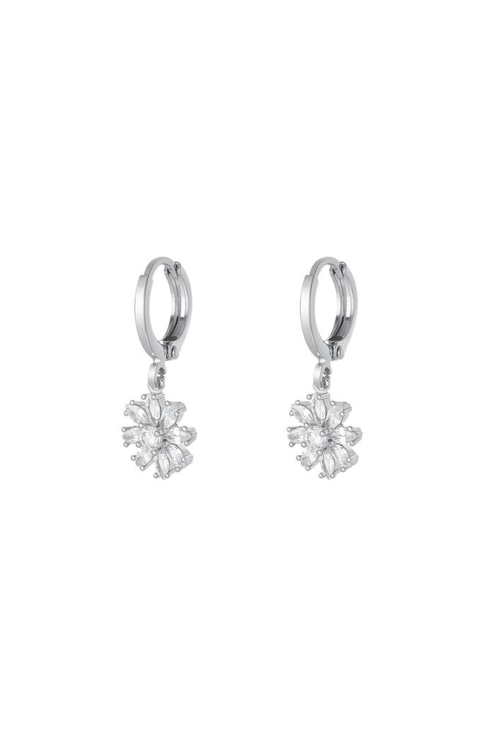 Earrings flower - Sparkle collection Silver Copper 