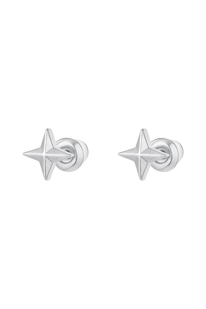Orecchini a bottone Stella - Collezione Sparkle Silver Copper 