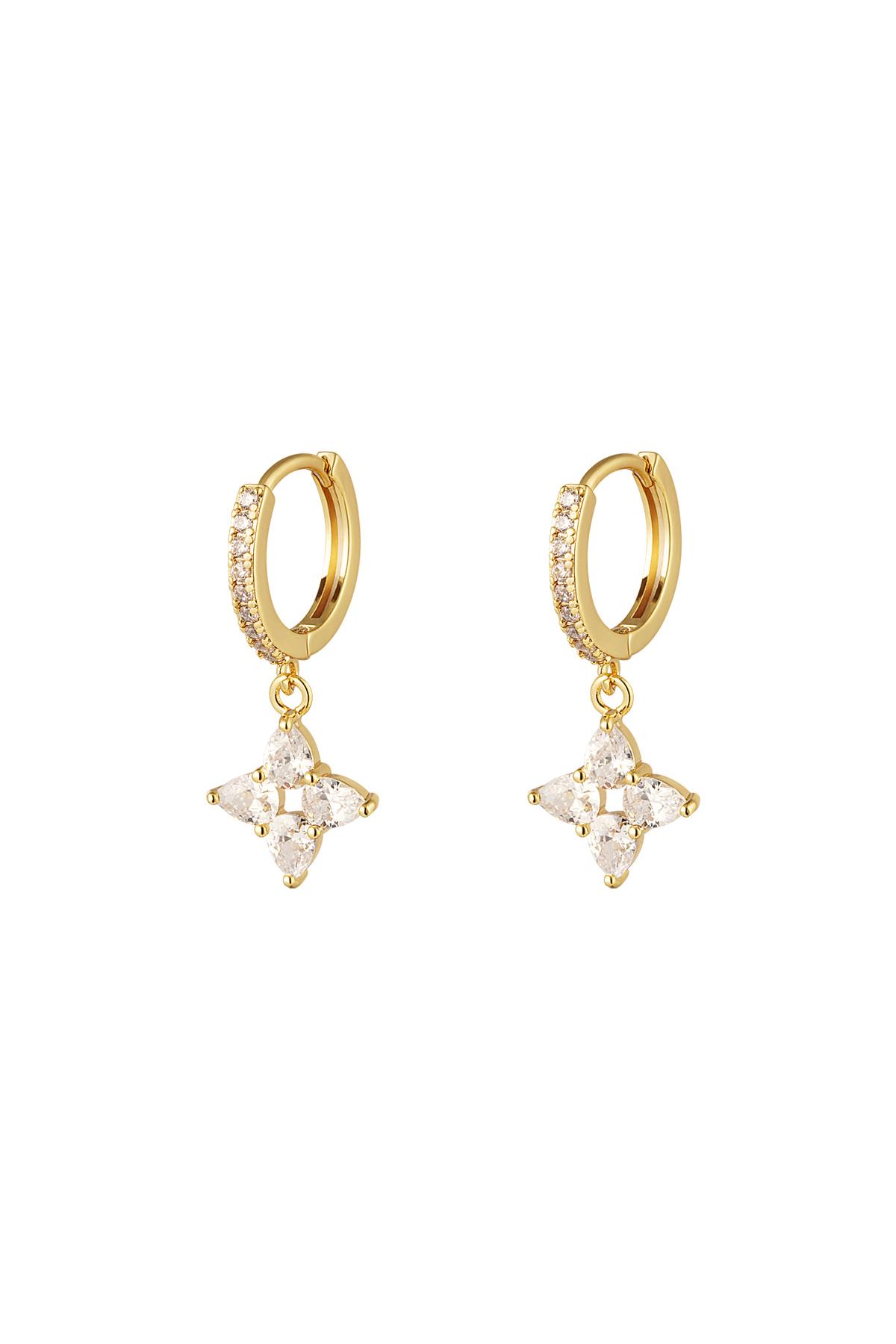 Earrings star - Sparkle collection Gold Copper