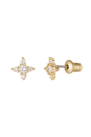 Ear Studs Star - Sparkle Collection Gold Copper h5 