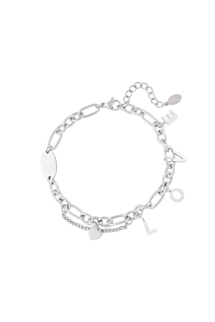 Bracciale grosso amore Silver Stainless Steel 