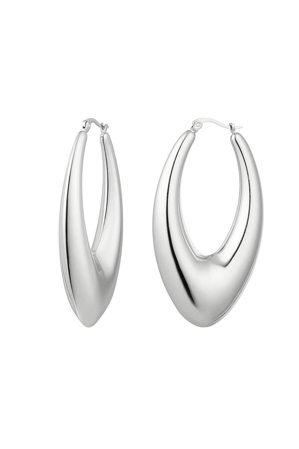 Earrings stainless steel chic large