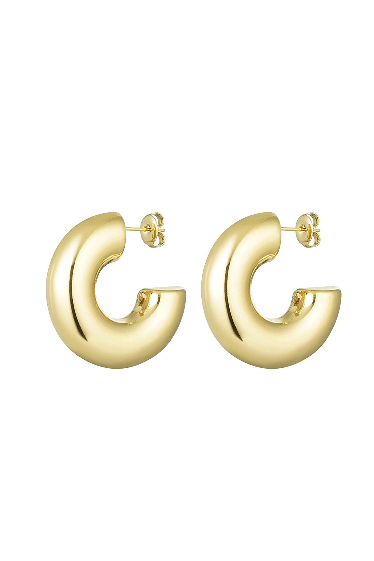 Ear studs half round basic large