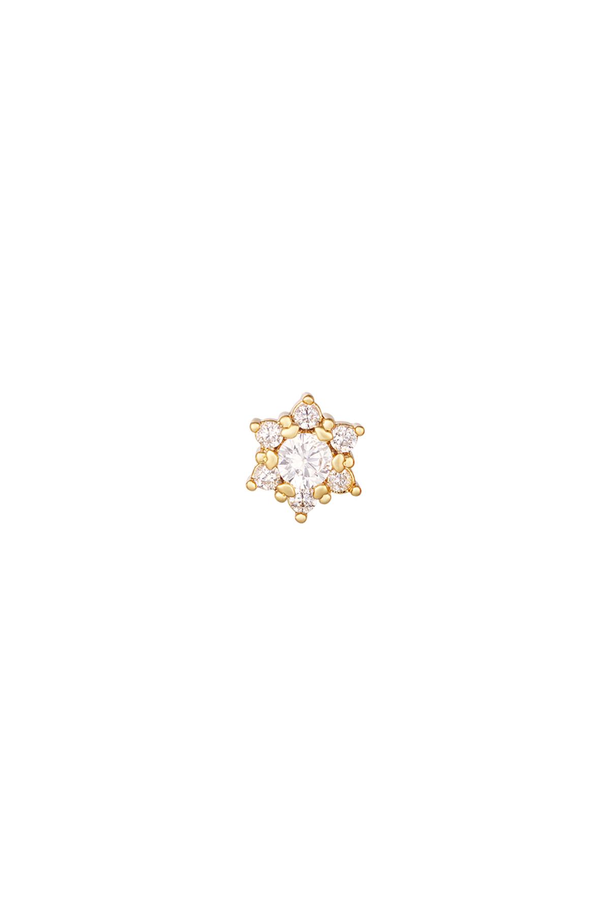 Piercing flower - Sparkle collection Gold Copper h5 
