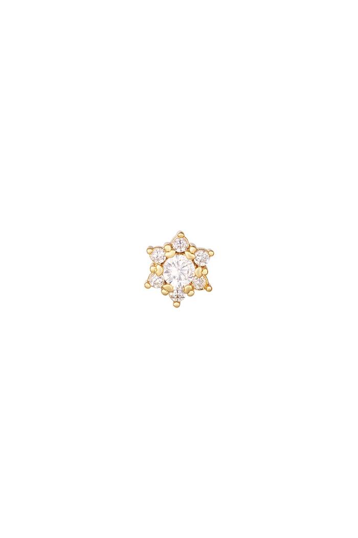Piercing flower - Sparkle collection Gold Copper 