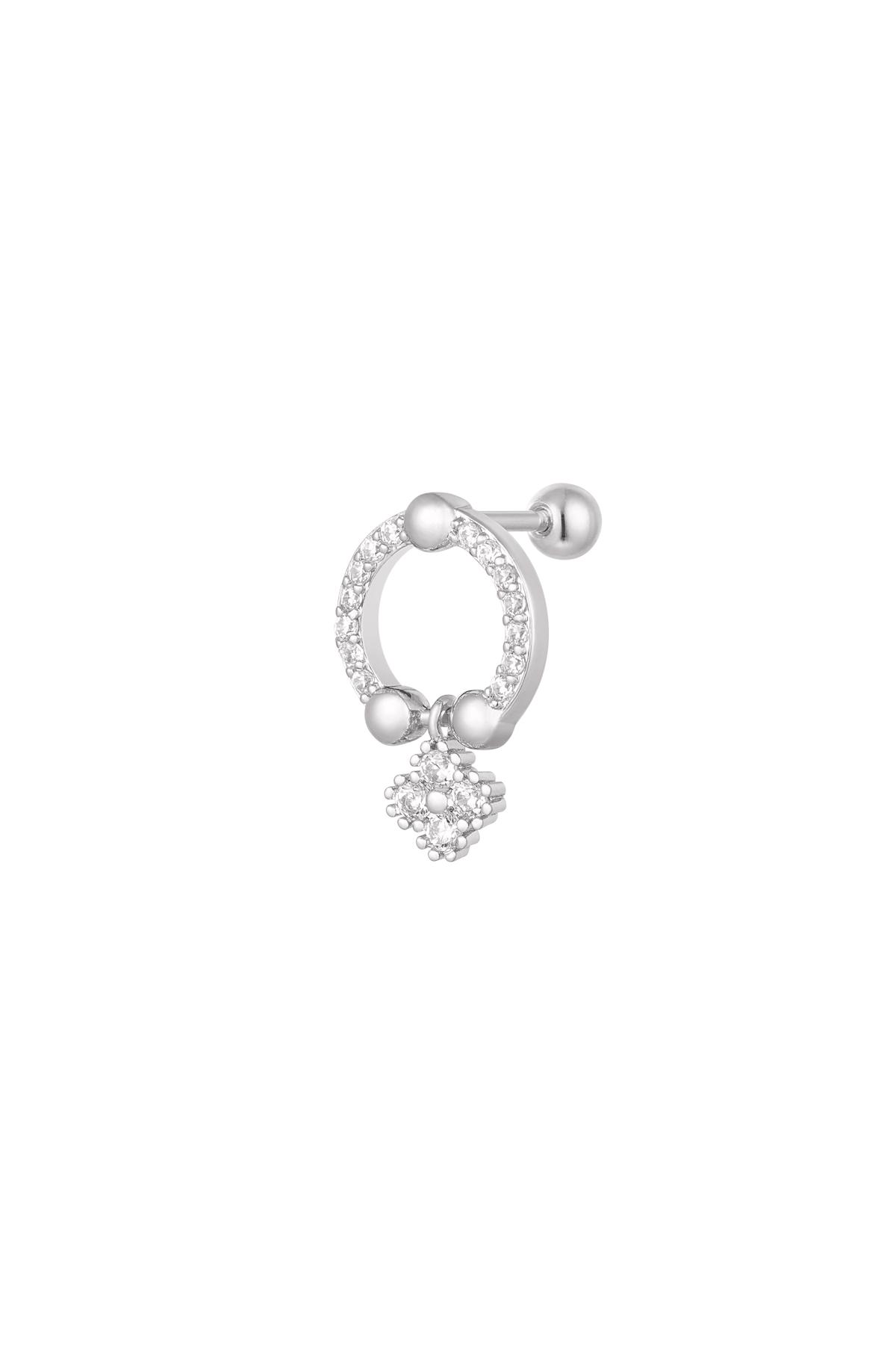 Piercing ring - Sparkle collection Silver Color Copper 2