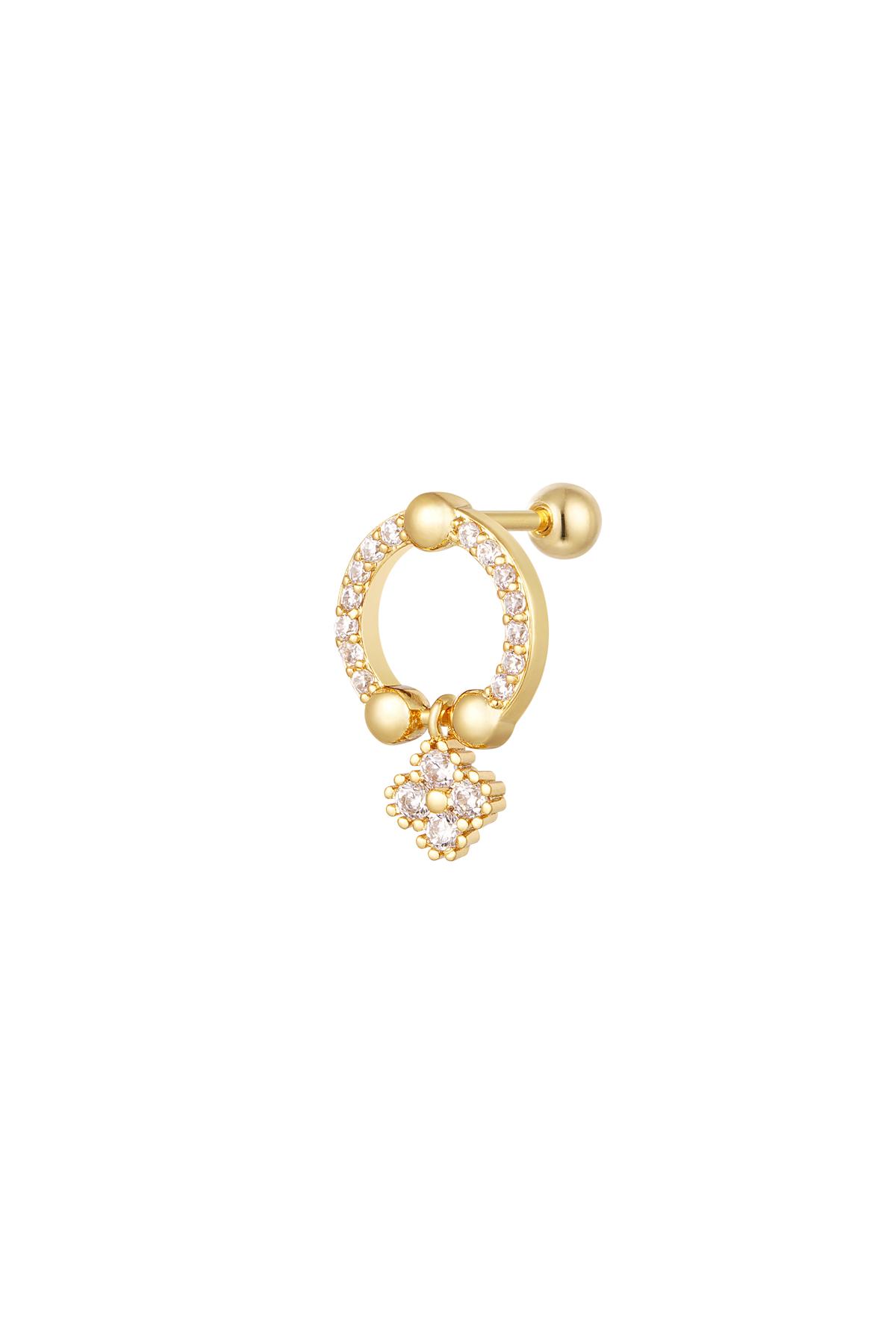 Piercing ring - Sparkle collection Gold Copper h5 