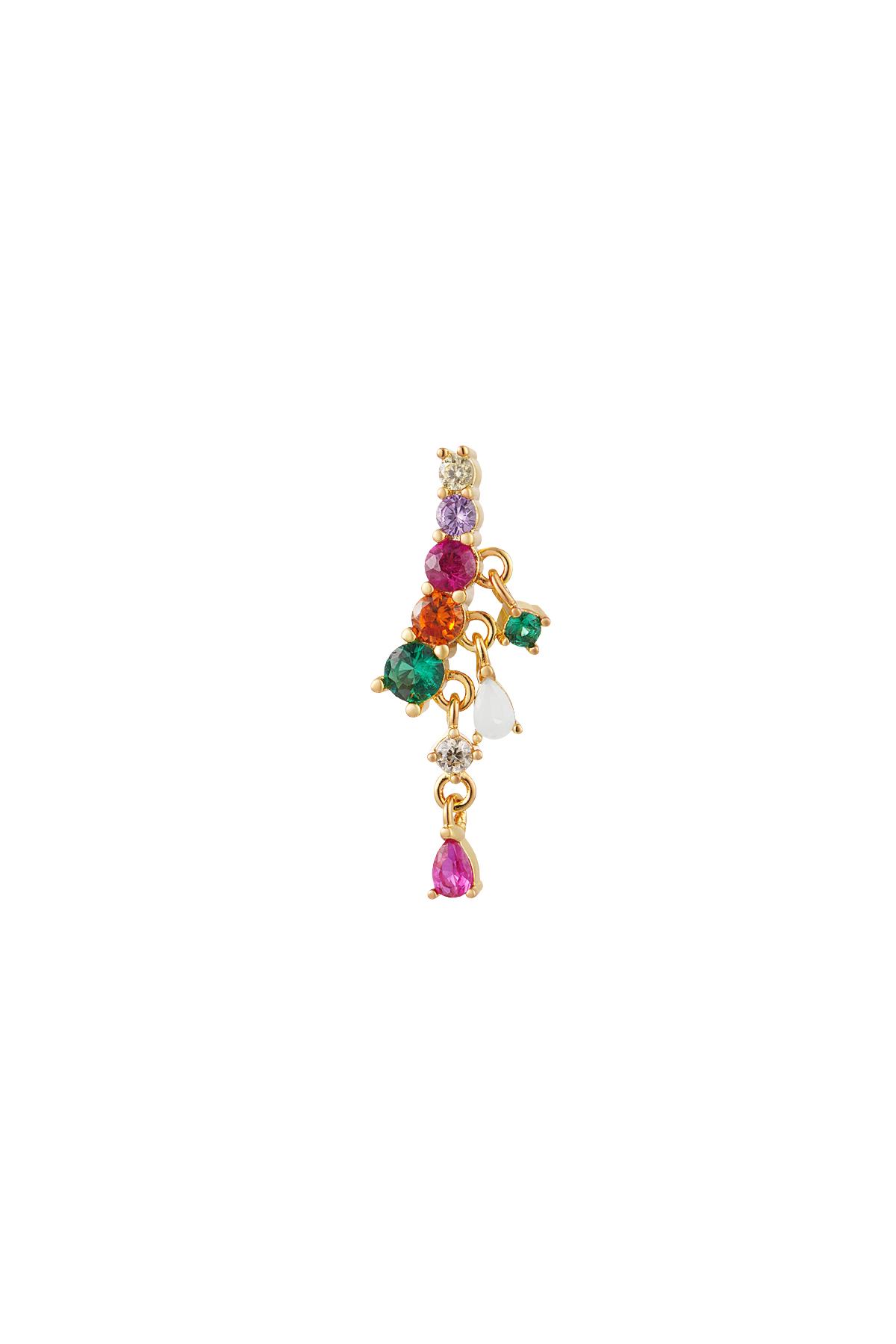 Piercing piedras de colores - Colección Sparkle Multicolor Cobre