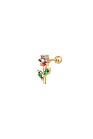 Piercing flor - colección Sparkle Multicolor Cobre h5 