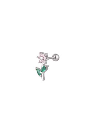 Piercing large flower - Sparkle collection Silver Copper h5 