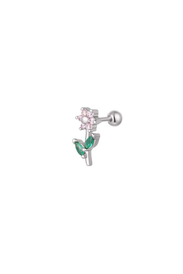 Piercing large flower - Sparkle collection Silver Copper 