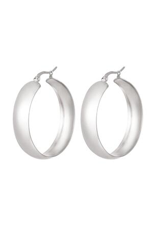 Earrings stainless steel chic Silver h5 