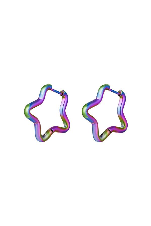 Ohrringe Sterne holographisch