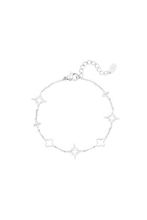 Bracciale con charms Silver Stainless Steel h5 