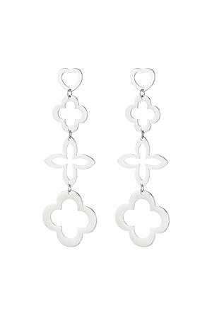 Statement earrings charms Silver Stainless Steel h5 