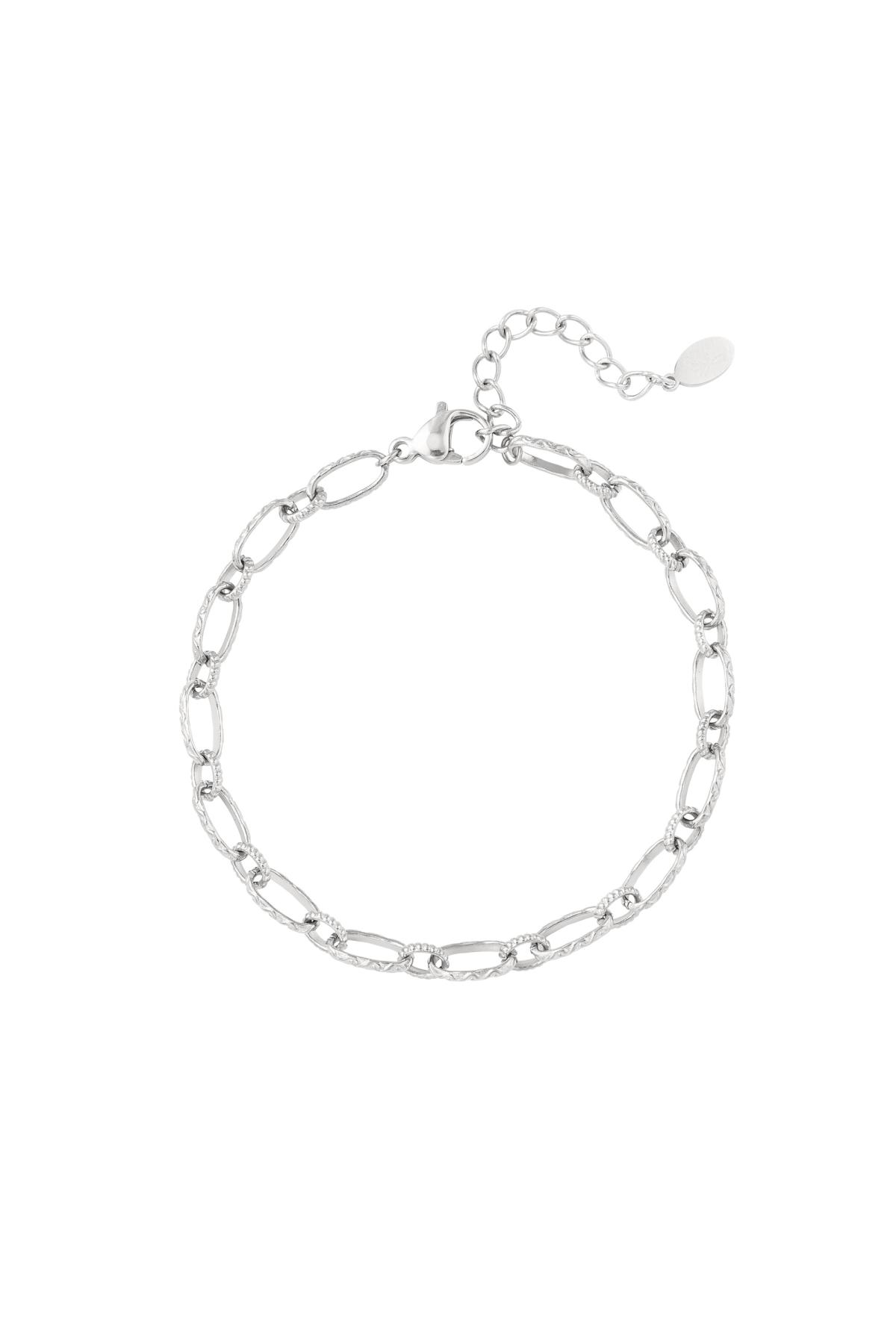 Link bracelet subtle Silver Color Stainless Steel 2