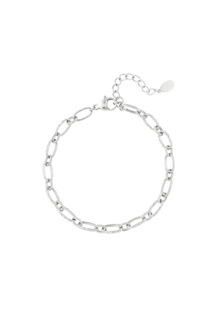 Link bracelet subtle Silver Stainless Steel 