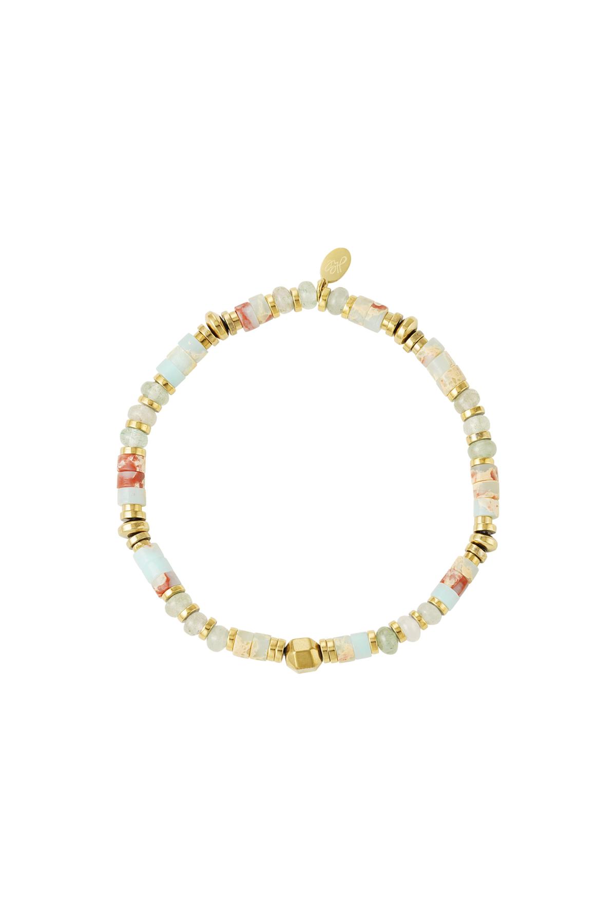 Armband fröhliche Perlen - Kollektion Natursteine Mint Stone