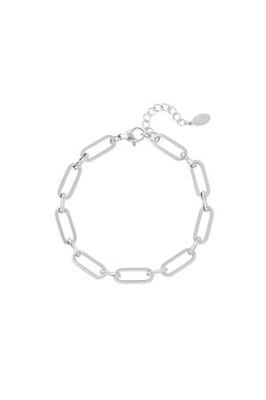 Bracciale a maglie basic Silver Stainless Steel h5 