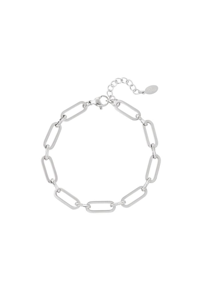Link bracelet basic Silver Stainless Steel 