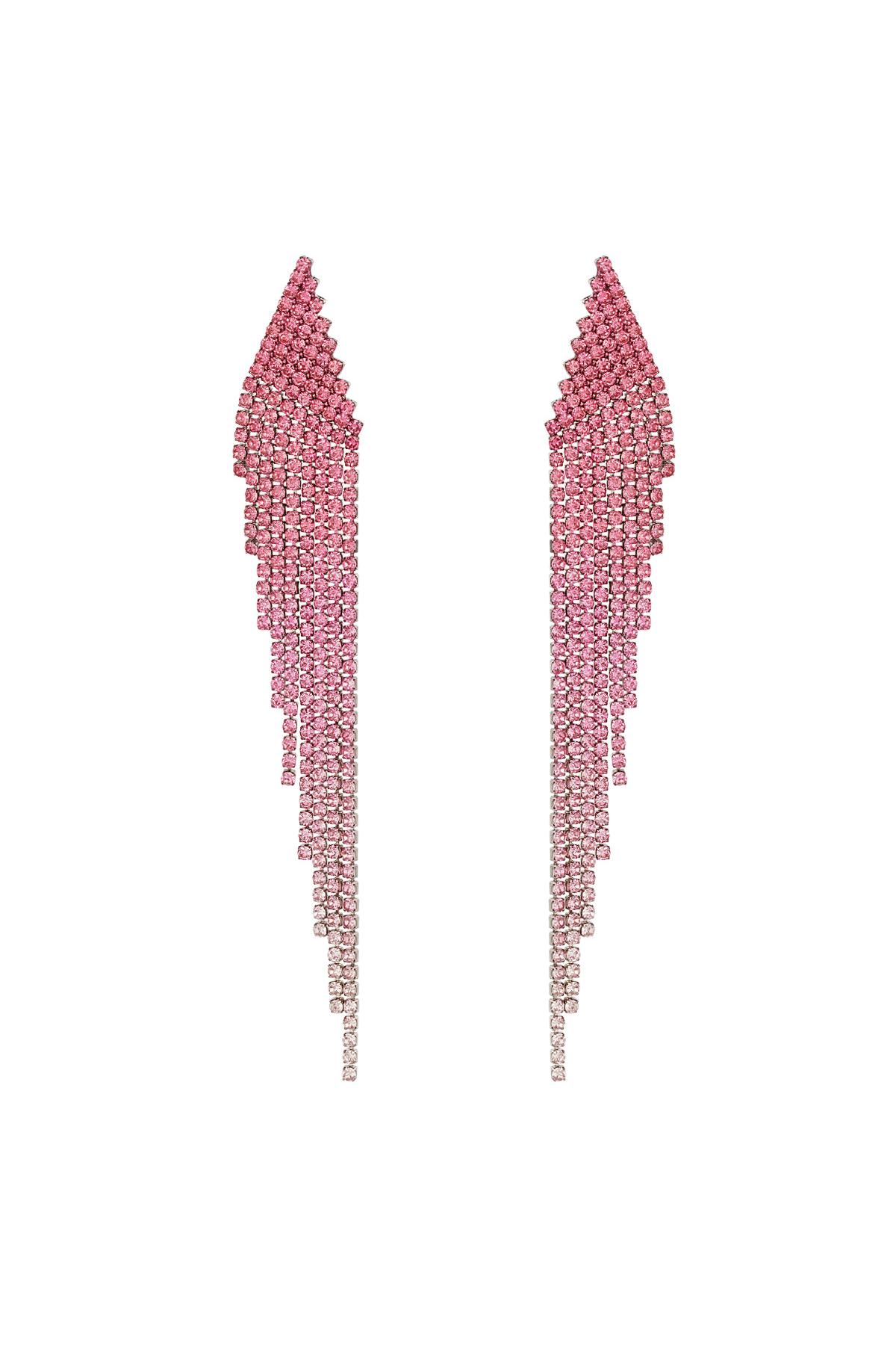 Rhinestone earrings ombre - Holiday Essentials Pink &amp; Silver Copper