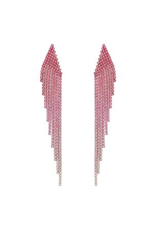 Rhinestone earrings ombre - Holiday Essentials Pink & Silver Copper h5 