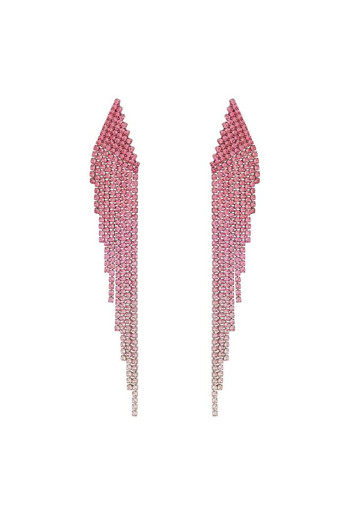 Rhinestone earrings ombre - Holiday Essentials Pink & Silver Copper 