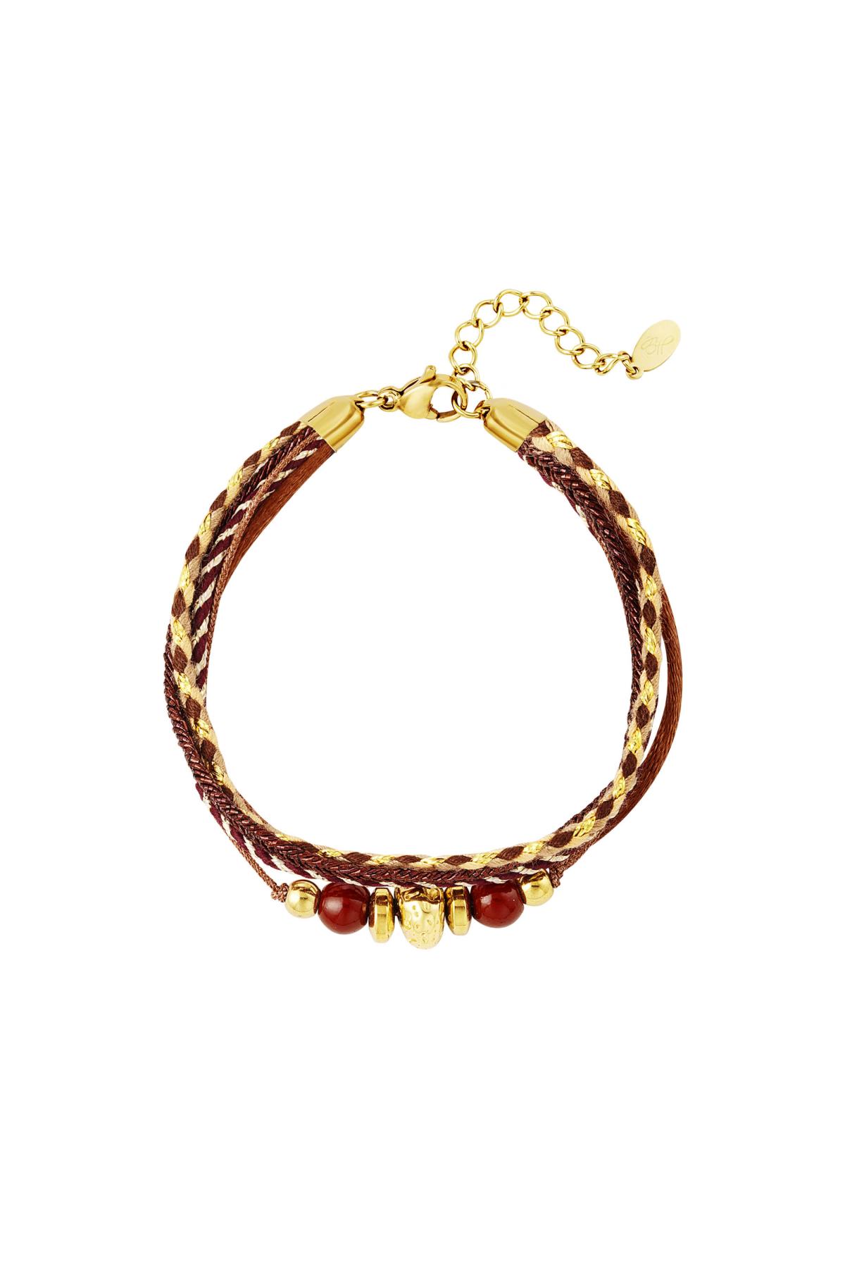 Armband Seil fröhlich Braun Rope