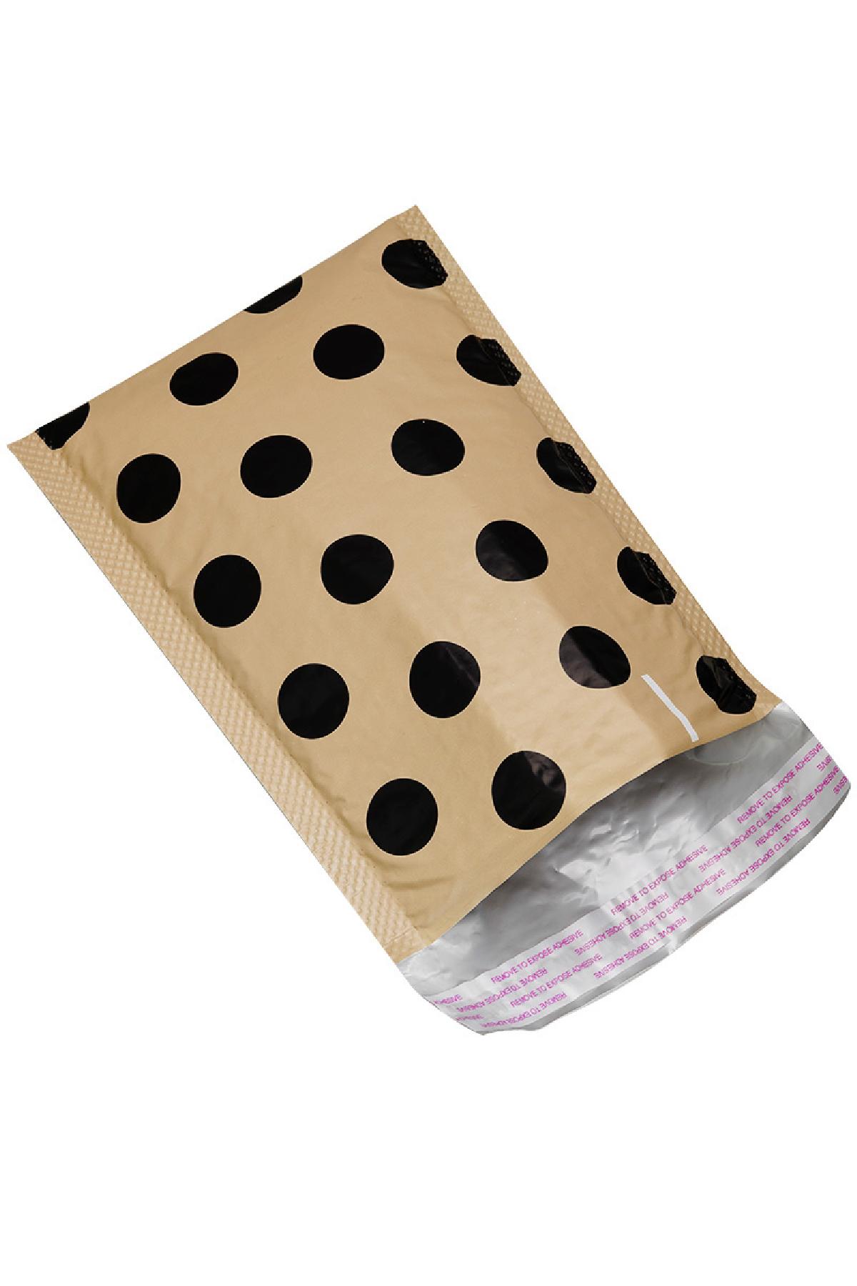 Enveloppe d'expédition Noir & Beige Plastique