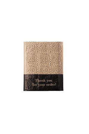 Packaging envelope thank you 20x15 Beige Plastic h5 