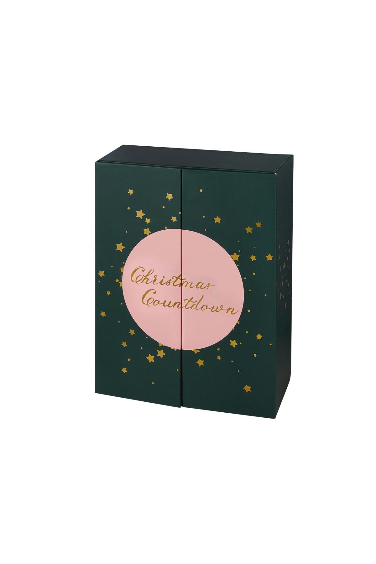 Advent calendar silver &amp; pink Stainless Steel