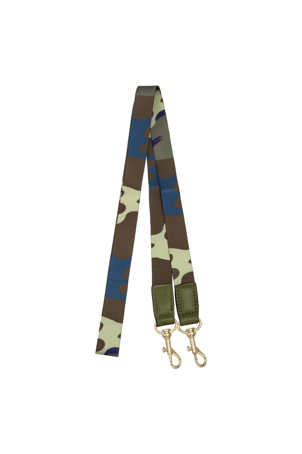 Phone Lanyard Camouflage Green Polyester
