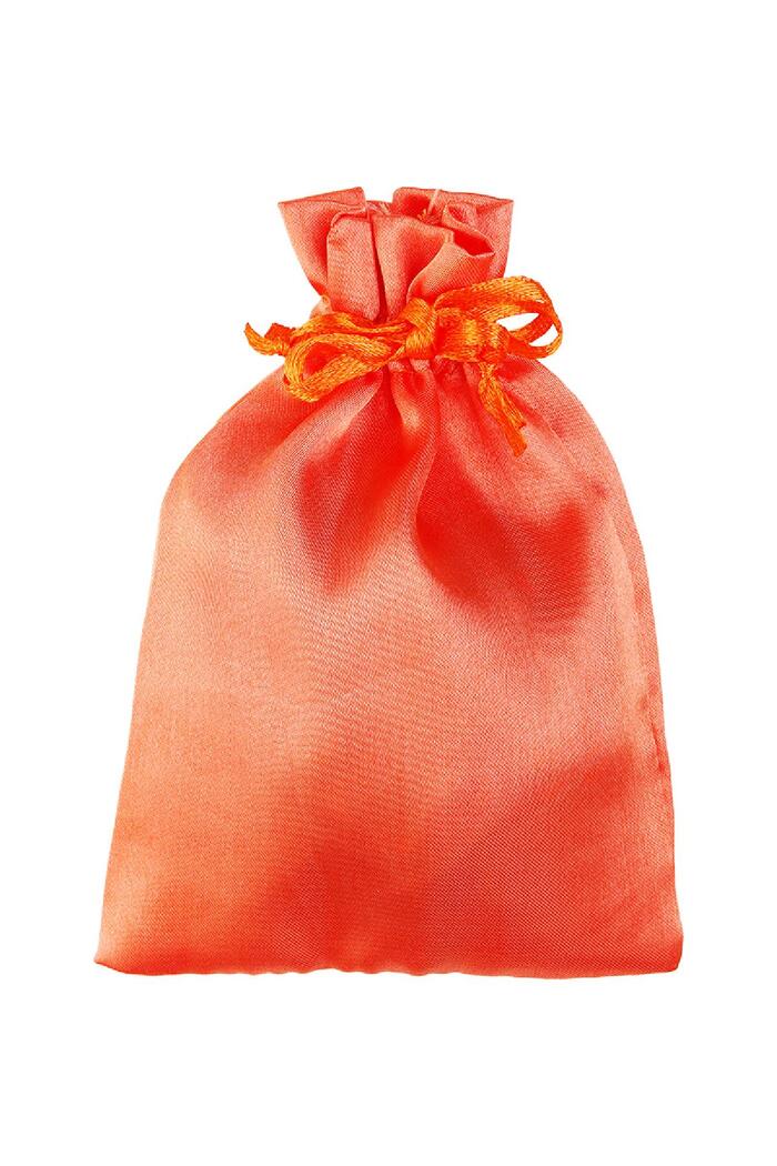 Bolsas de satín para joyas- Pequeña Naranja Poliéster 