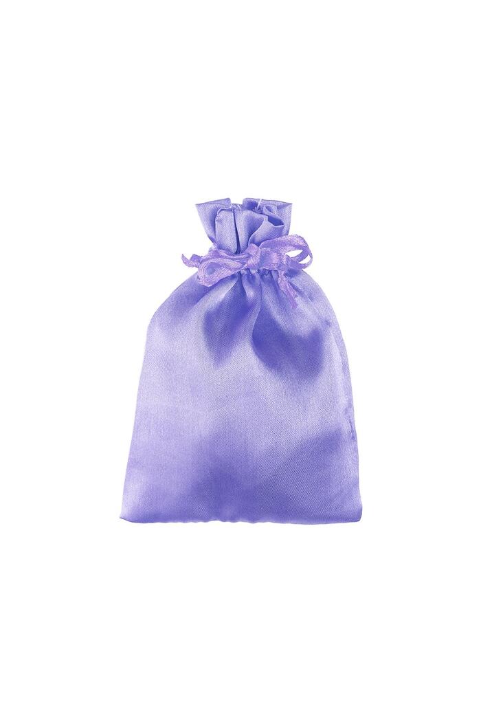 Borse Portagioielli Raso Piccole Purple Polyester 