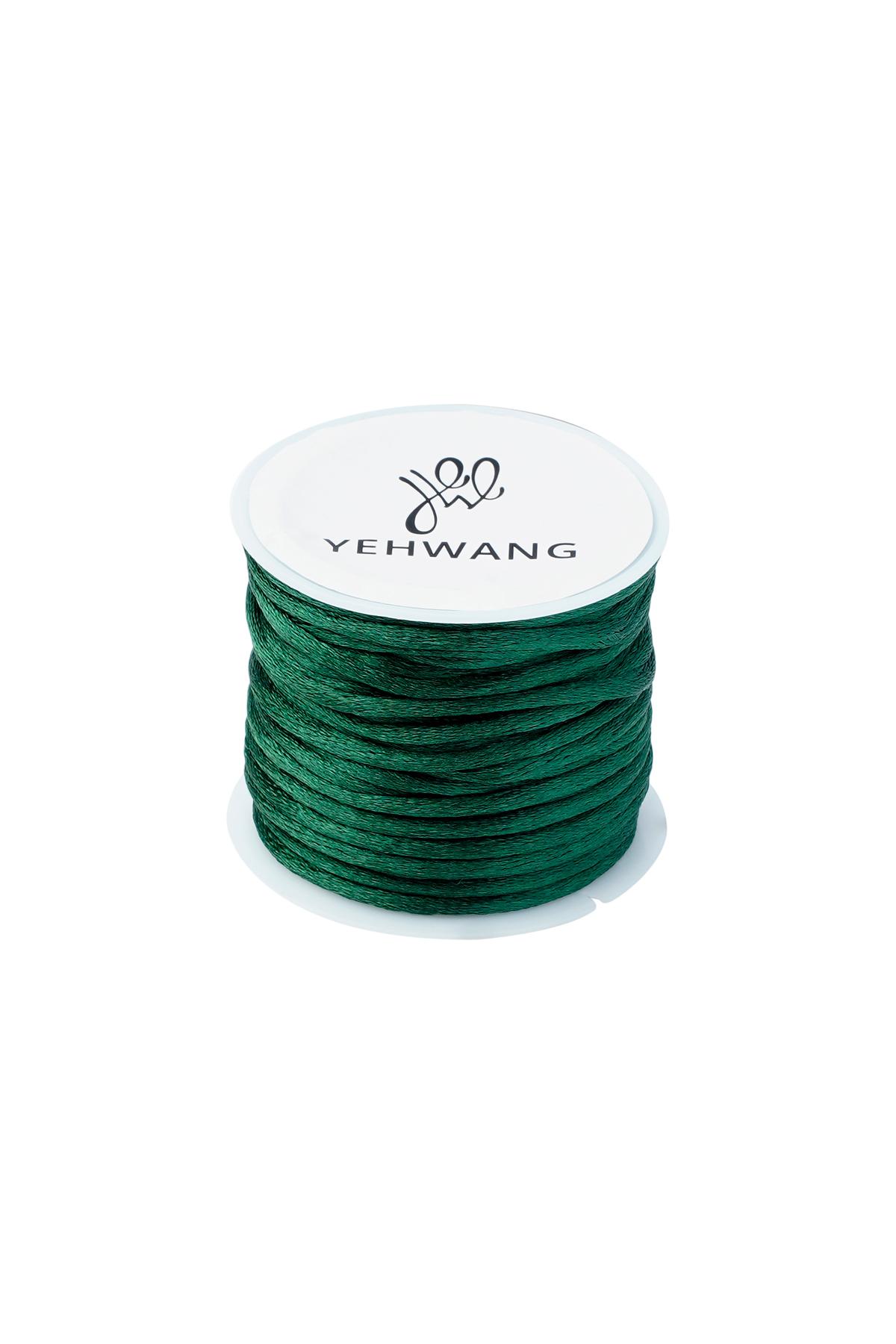 DIY Cord Winter Colors Green Polyester