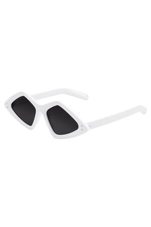 Sonnenbrille Retro Weiß Metall One size h5 