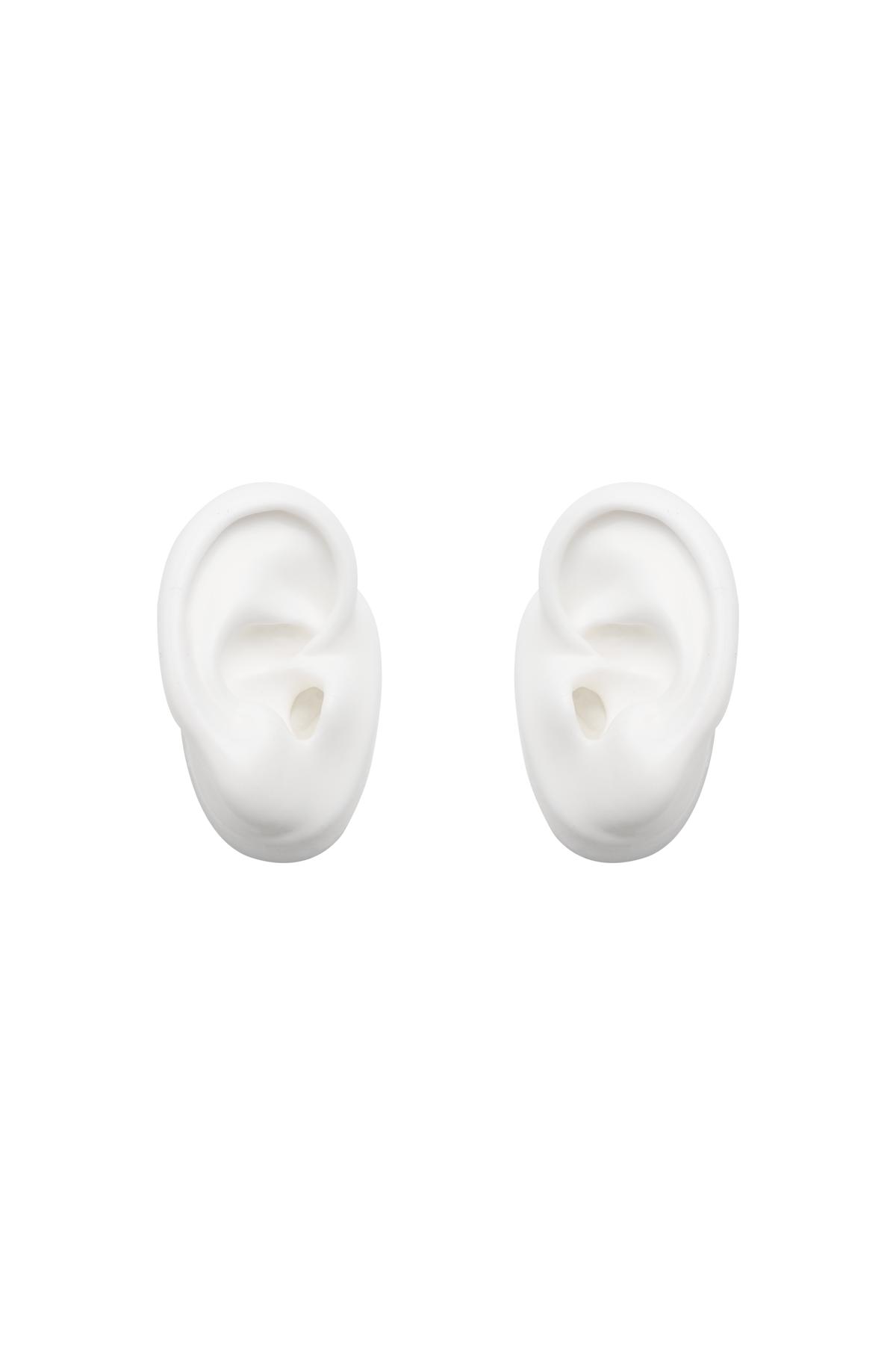 Display Ear Set White Plastic 2