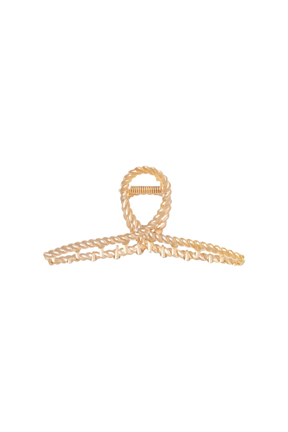 Gold / Hairclip Feminine Gold Metal Picture2