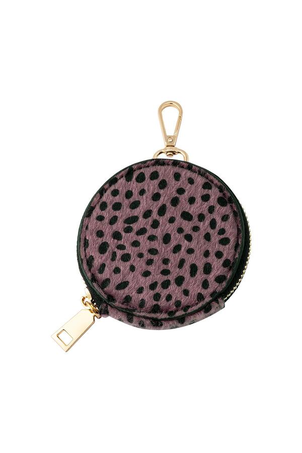 Pouch in dotted pattern Pink Polyester