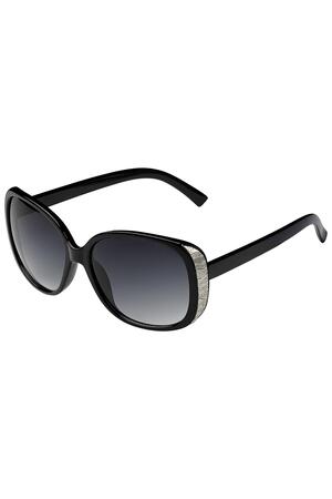 Sonnenbrille New Edge Schwarz und Silber Schwarz & Silber Kunststoff One size h5 