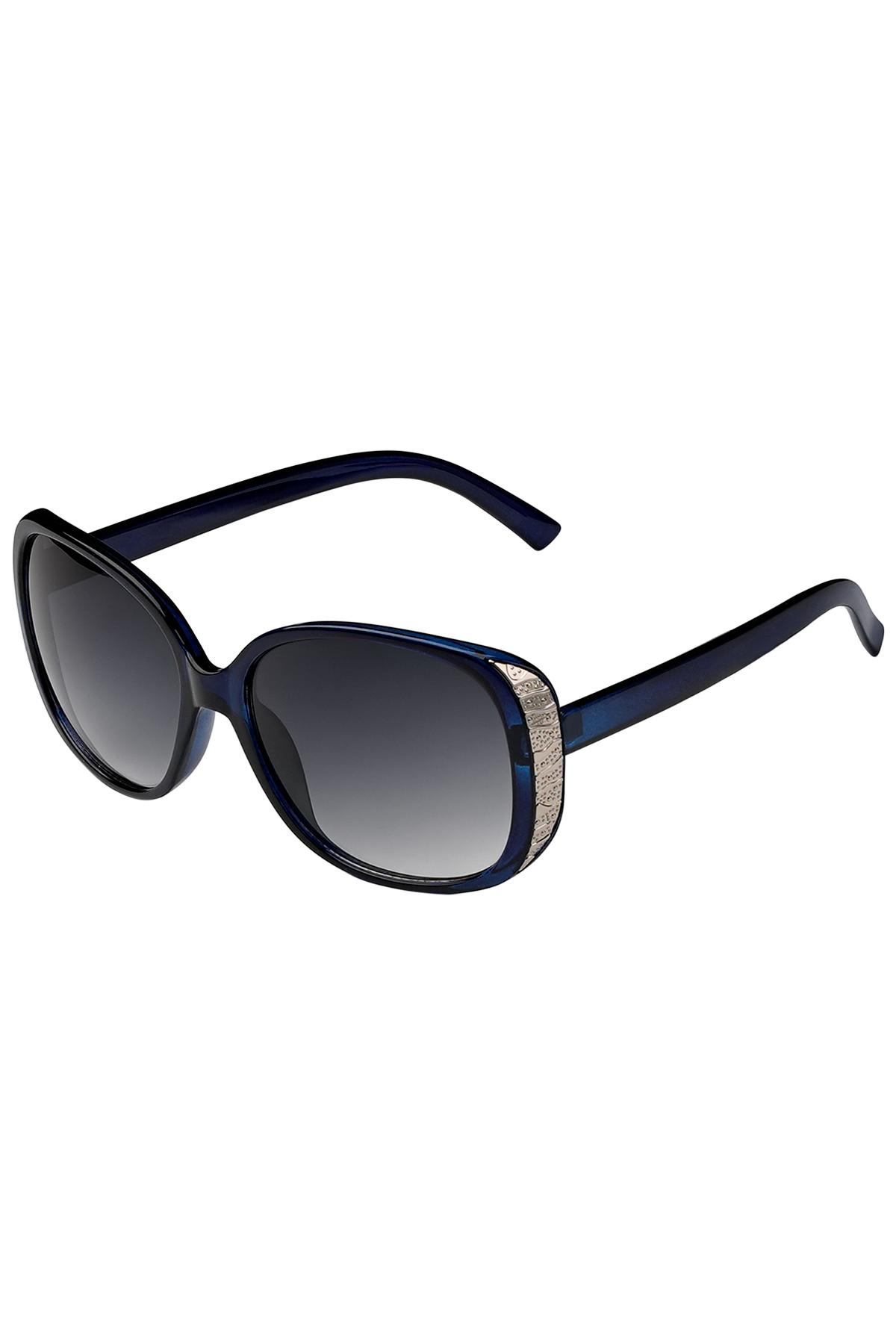 Sonnenbrille New Edge Blau und Silber Blau &amp; Silber Kunststoff One size
