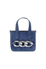 Blue / PU bag with metal chain Blue Picture2