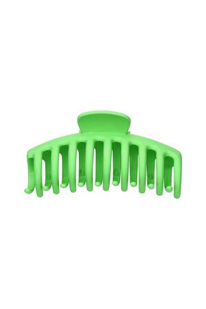 Big hair clip matte finish peak green Plastic h5 