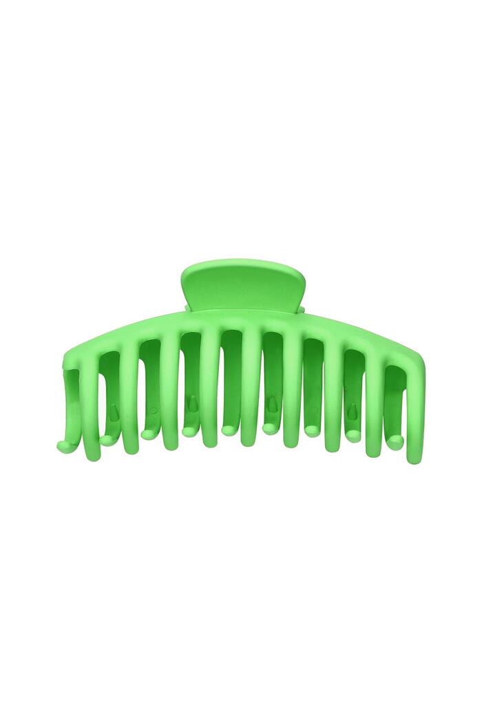 Büyük saç tokası mat kaplama peak green Plastic 