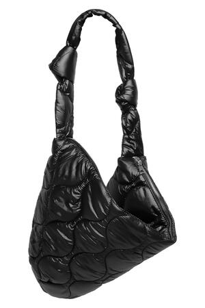 Padded shoulder bag Black Polyester h5 